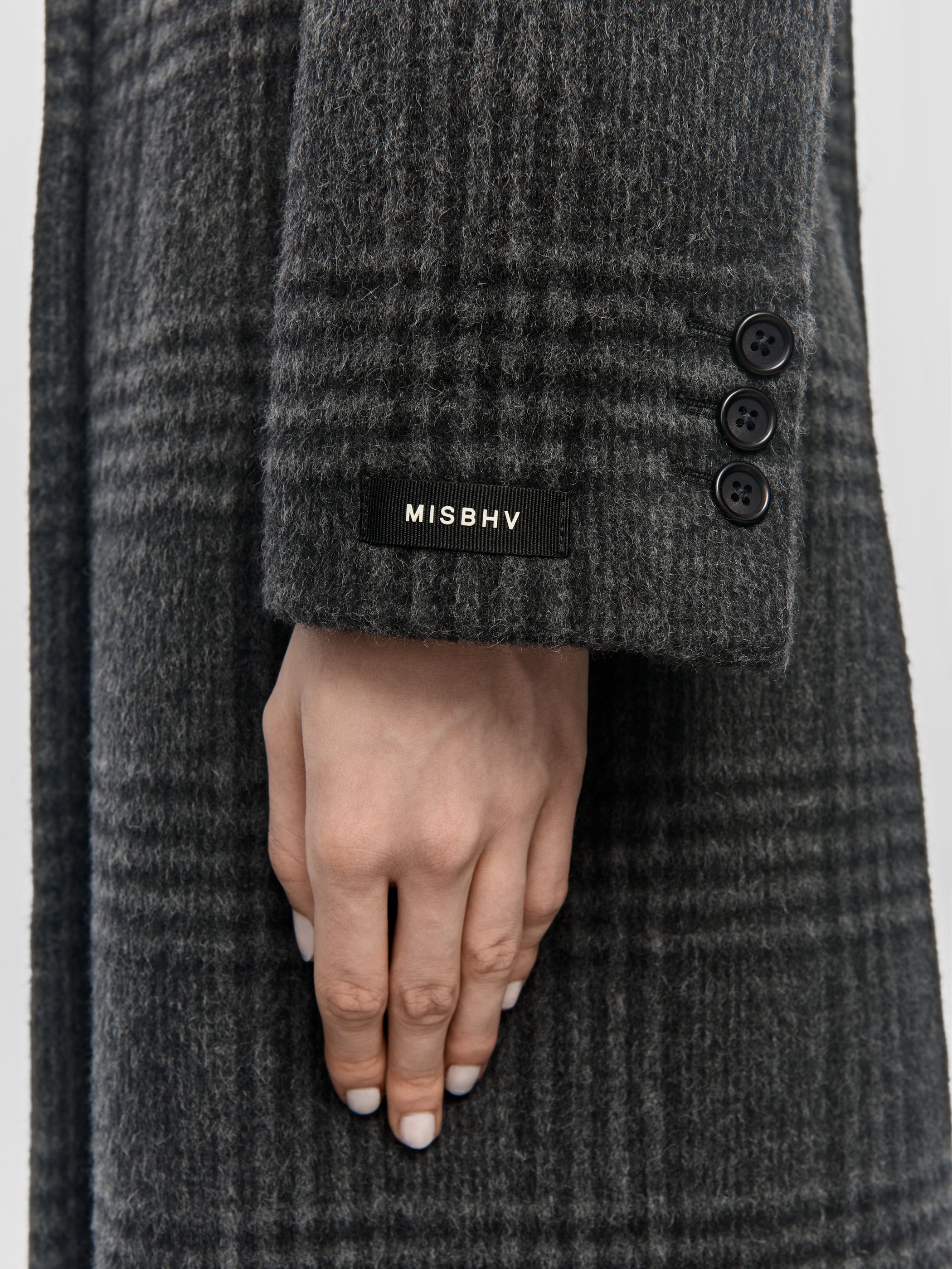 Double Breasted Check Coat