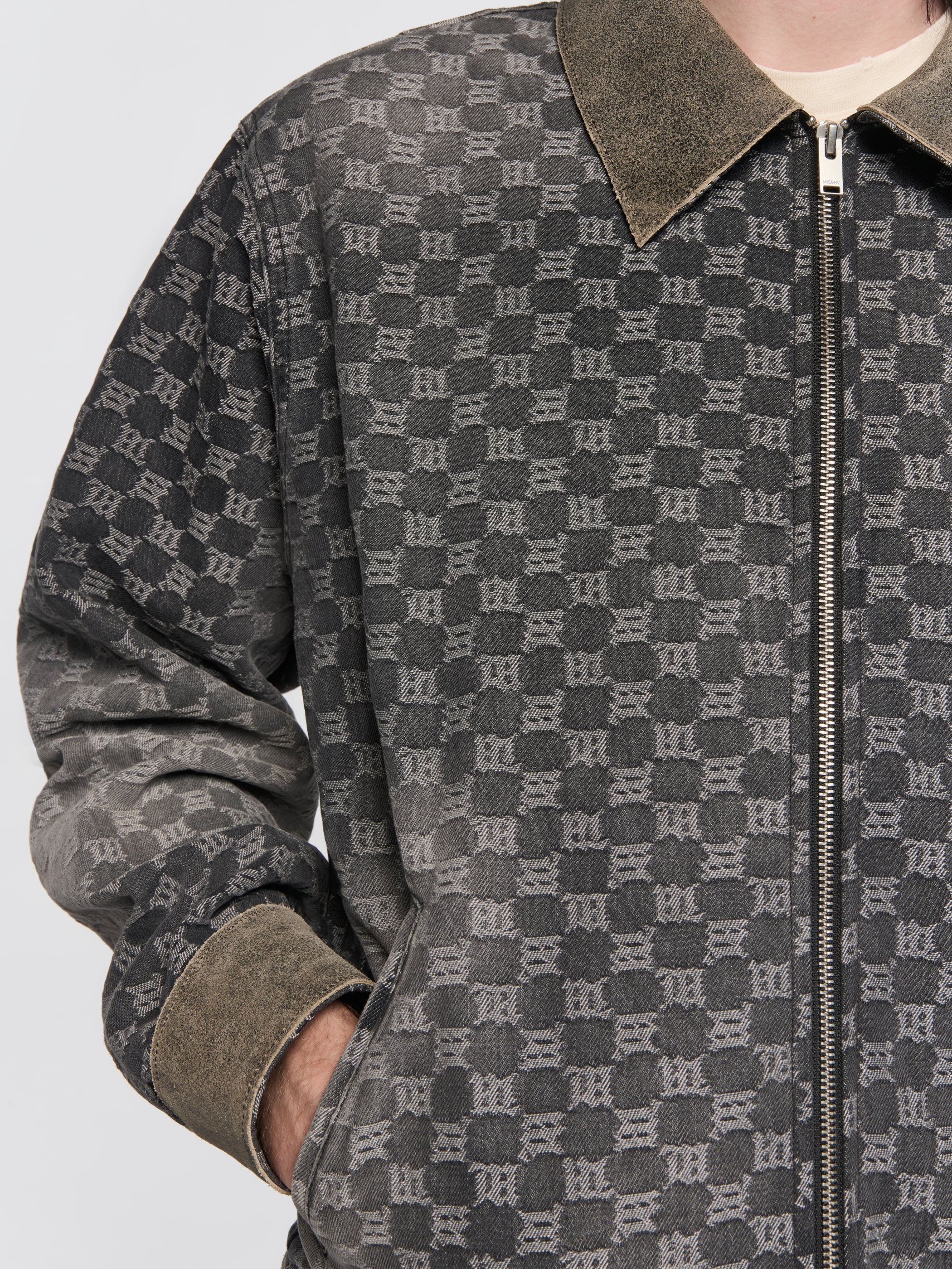 Denim Monogram Work Jacket
