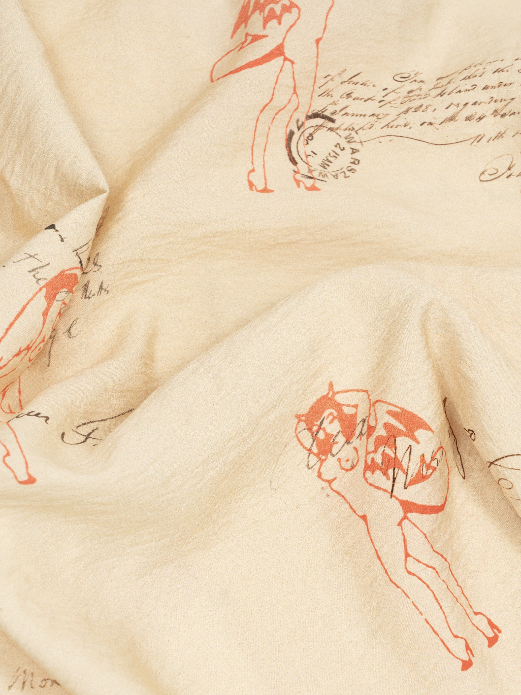 Devil&Angel Postcard Shorts Unisex