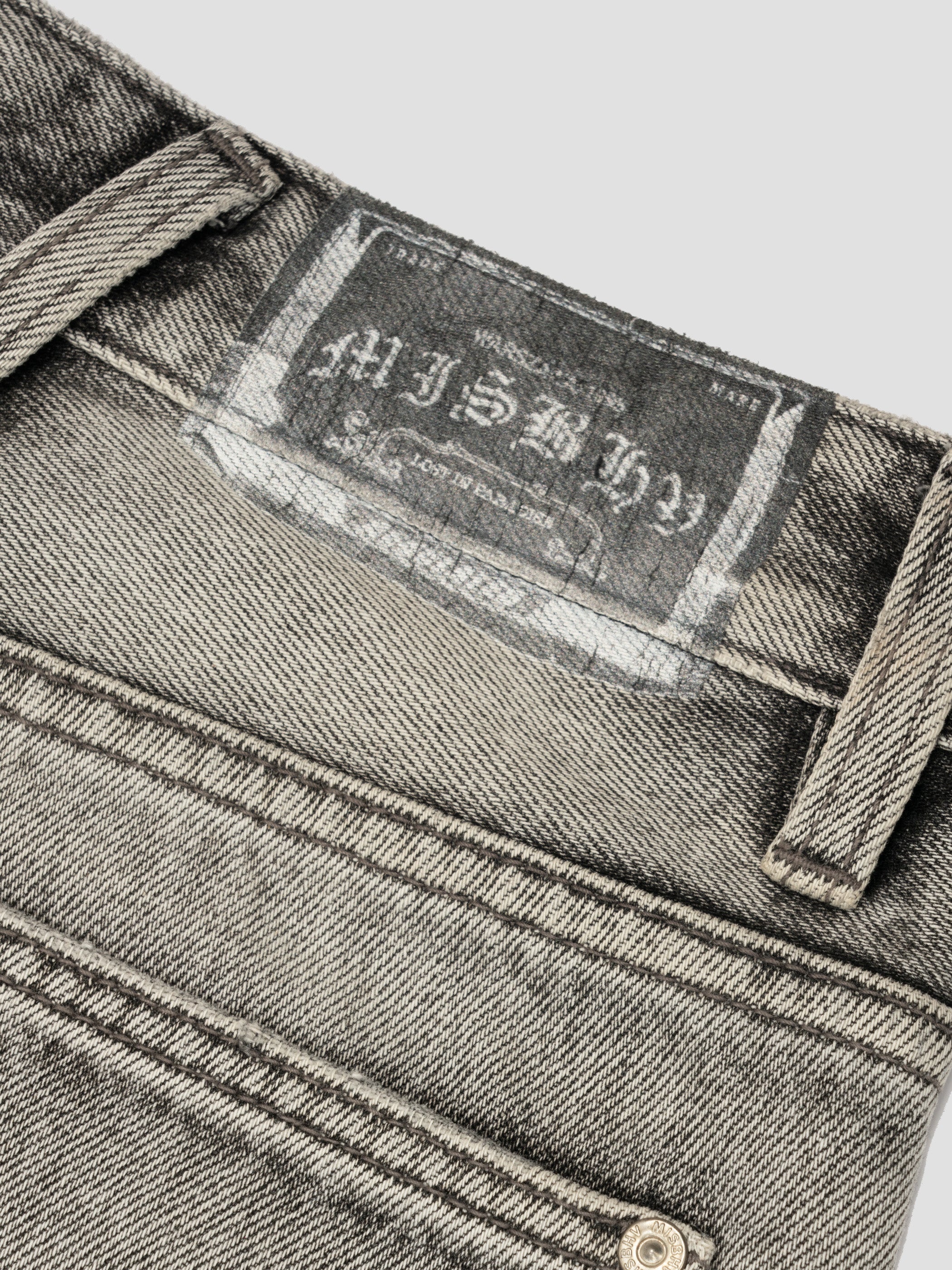 Charcoal Bootcut Denim Trousers Unisex
