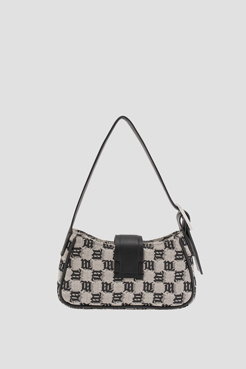 Jacquard Monogram Shoulder Bag Mini